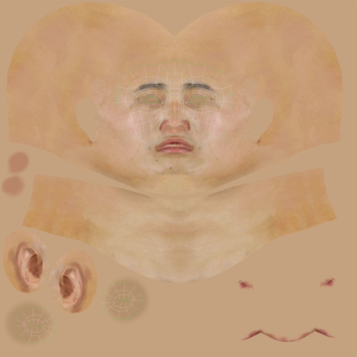 SWAT Man Asian 3D Model 3D model_41