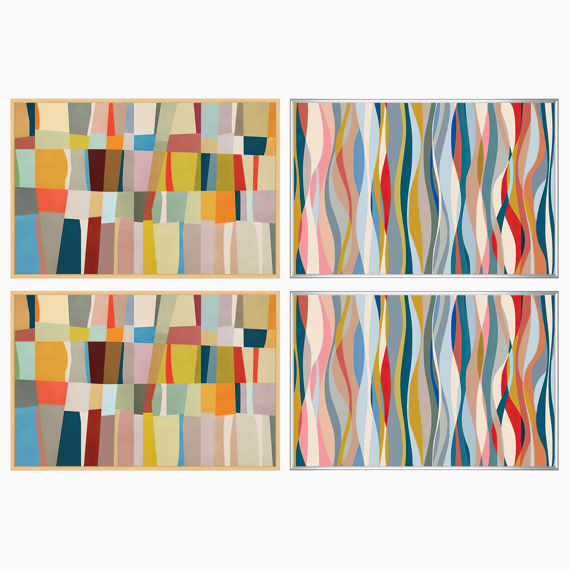 Wall Art Set 4271 3D model_2