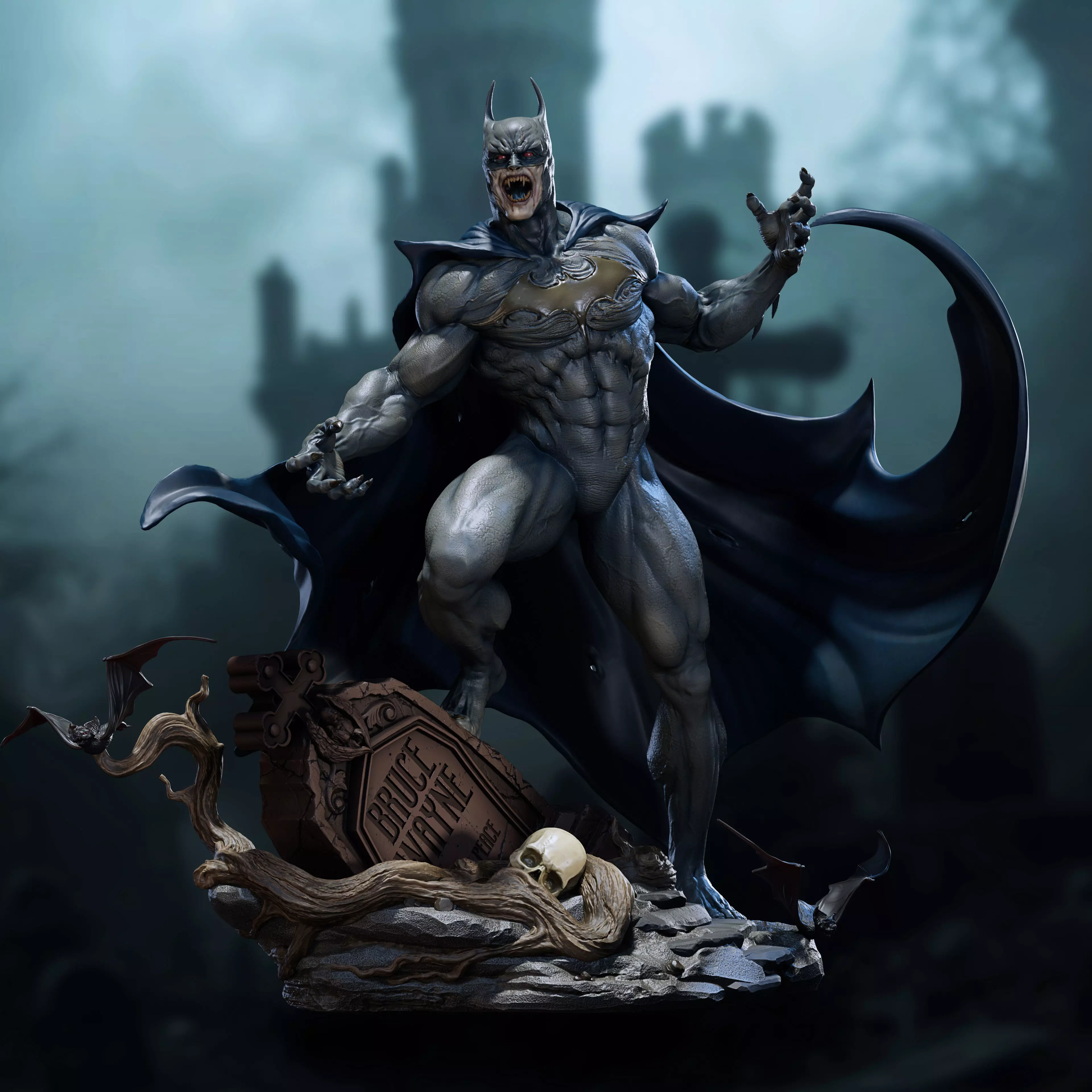 Vampire Batman STL 3D print model