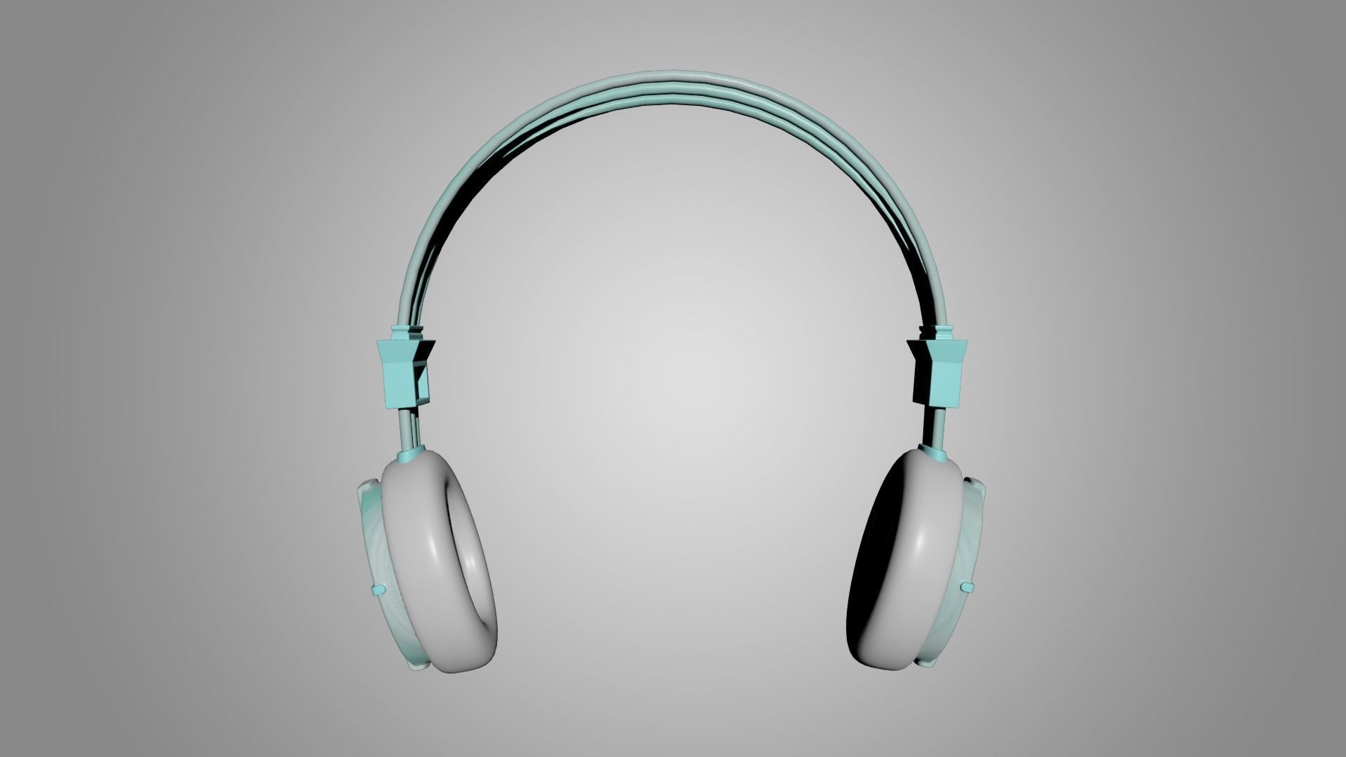Headphones 3D model_2