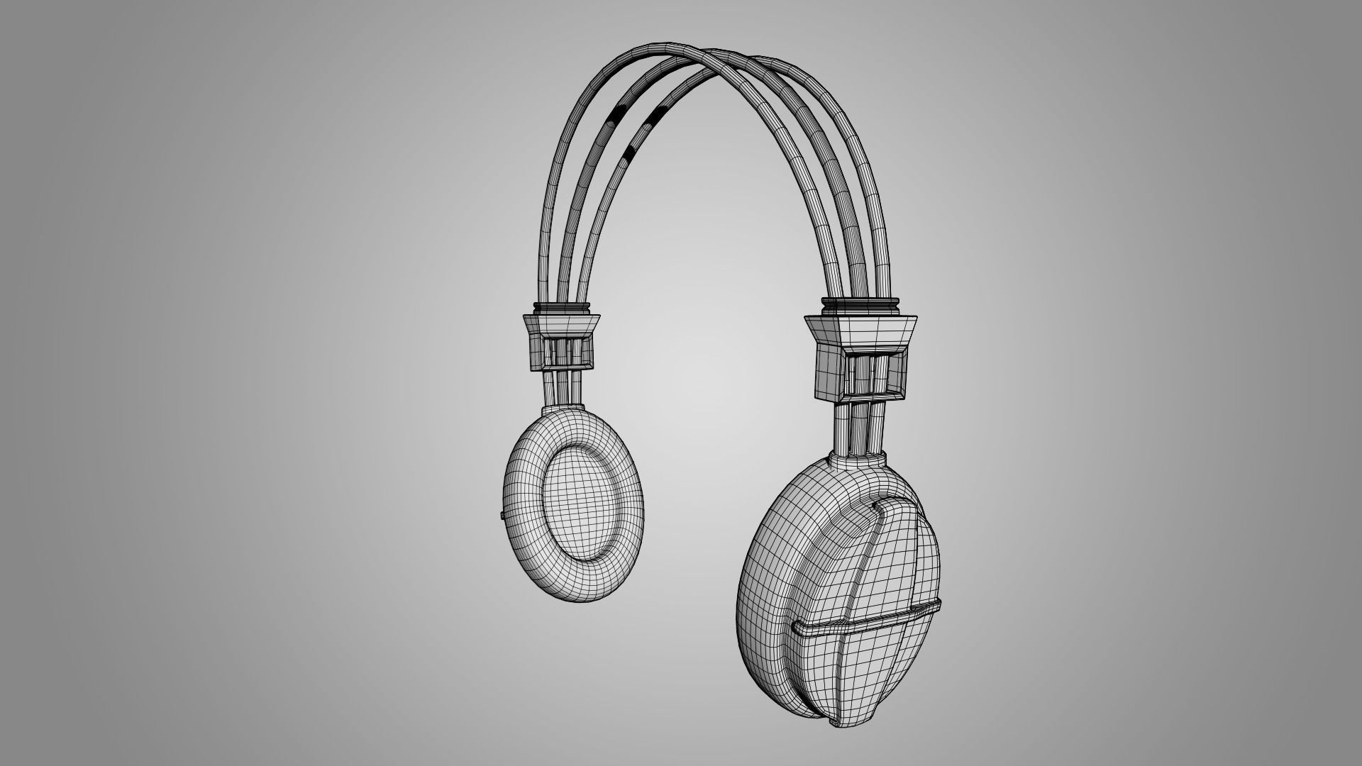 Headphones 3D model_7