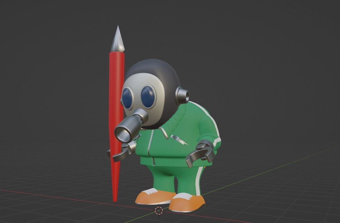 Akira Toriyama Low-poly 3D model_4