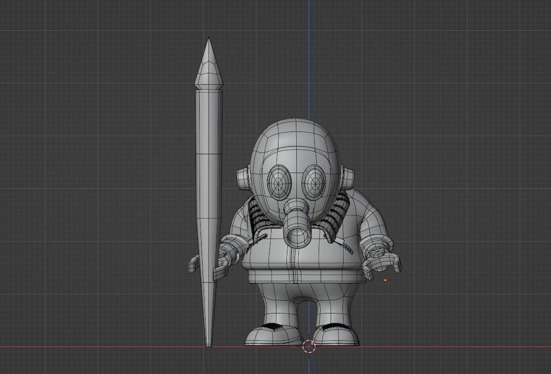 Akira Toriyama Low-poly 3D model_8