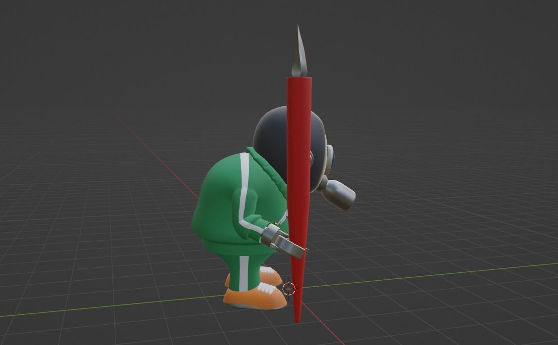 Akira Toriyama Low-poly 3D model_6