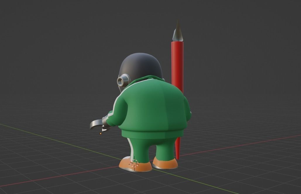 Akira Toriyama Low-poly 3D model_5