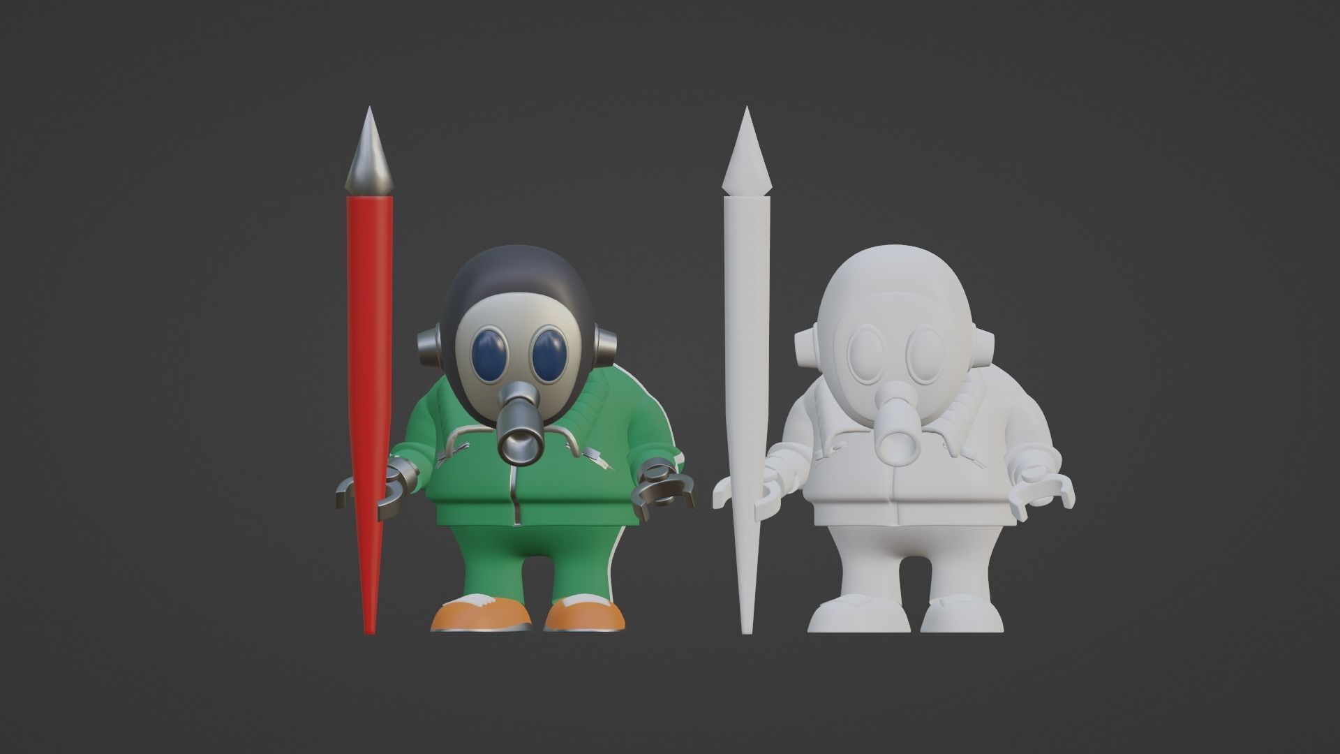Akira Toriyama Low-poly 3D model_15