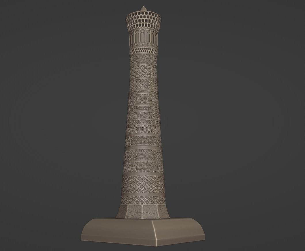 Bukhara Minorai Kalon 3D print model_13