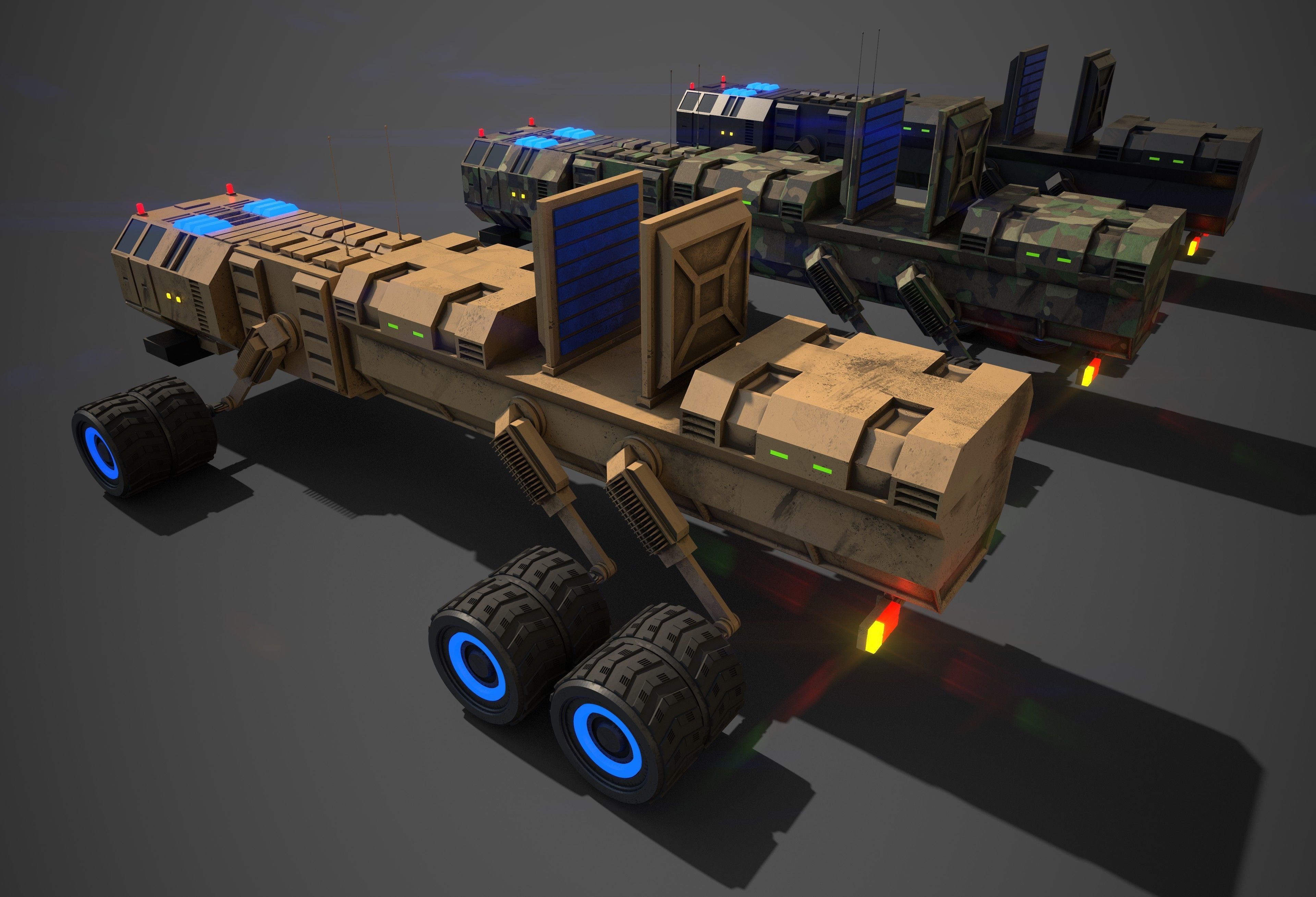 Rover Ten Low-poly 3D model_4