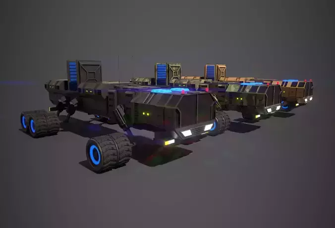 Rover Ten Low-poly 3D model