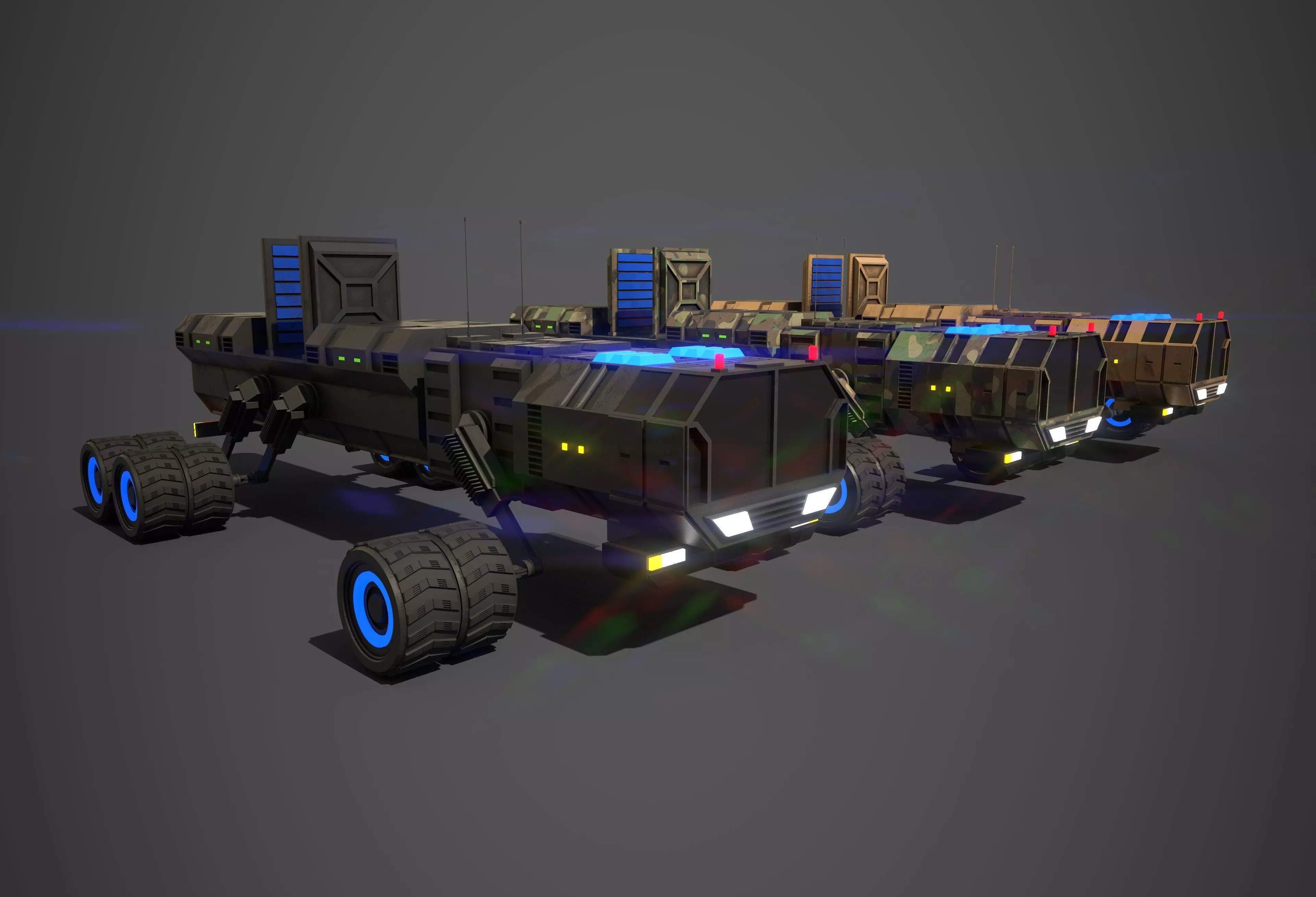 Rover Ten Low-poly 3D model_0