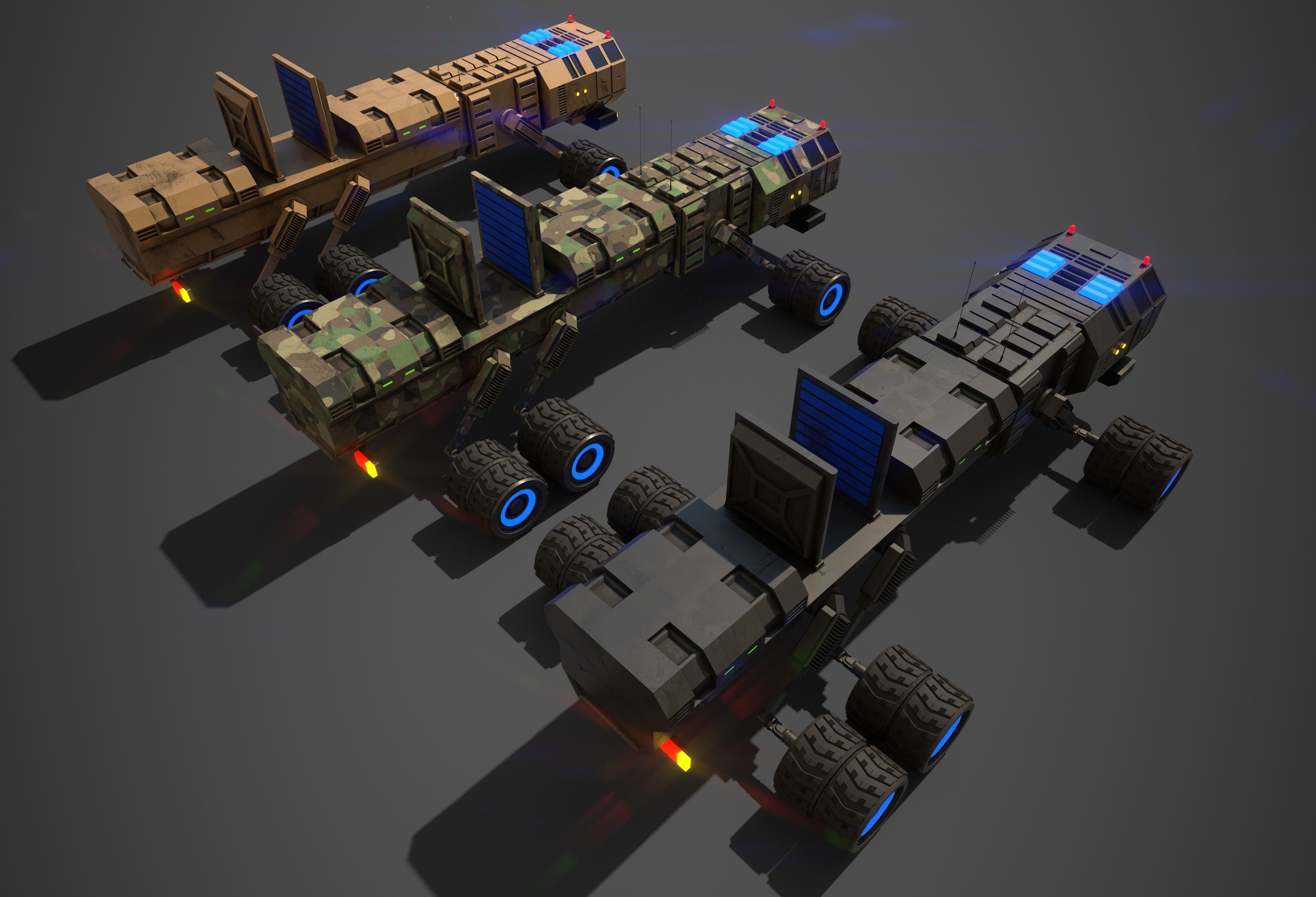 Rover Ten Low-poly 3D model_7