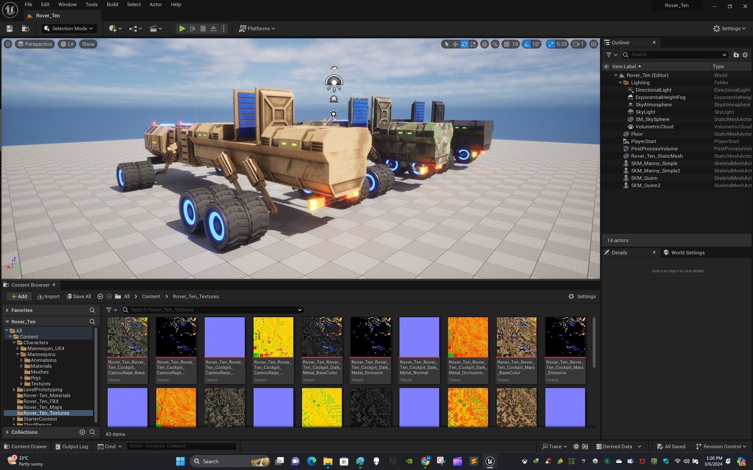 Rover Ten Low-poly 3D model_24