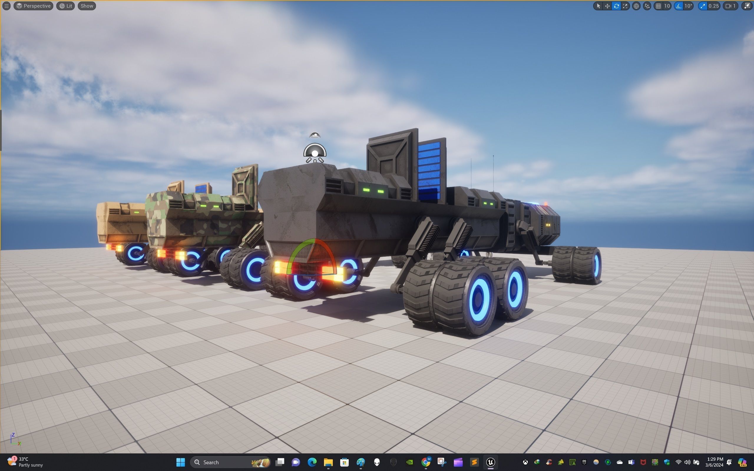 Rover Ten Low-poly 3D model_29