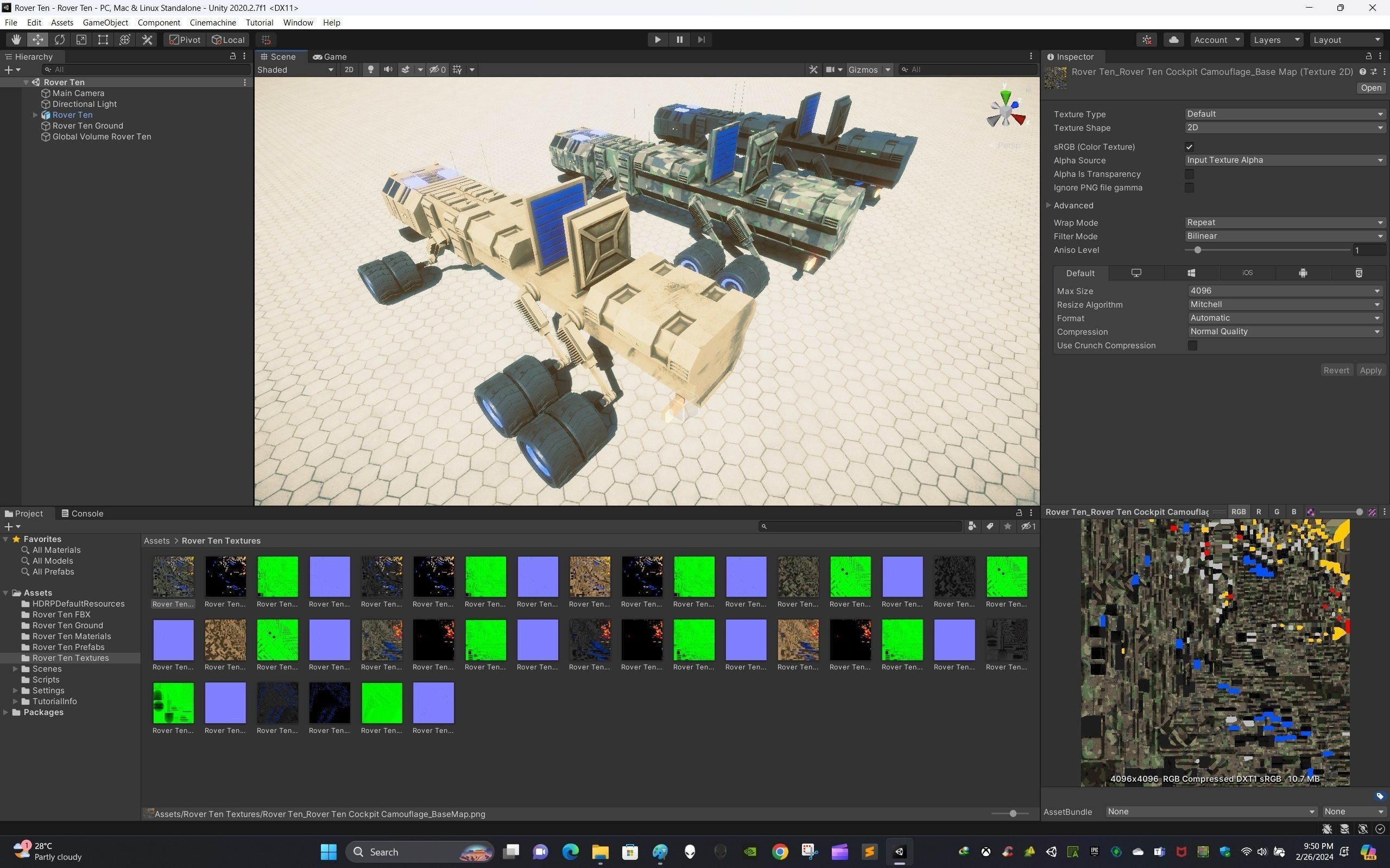 Rover Ten Low-poly 3D model_13