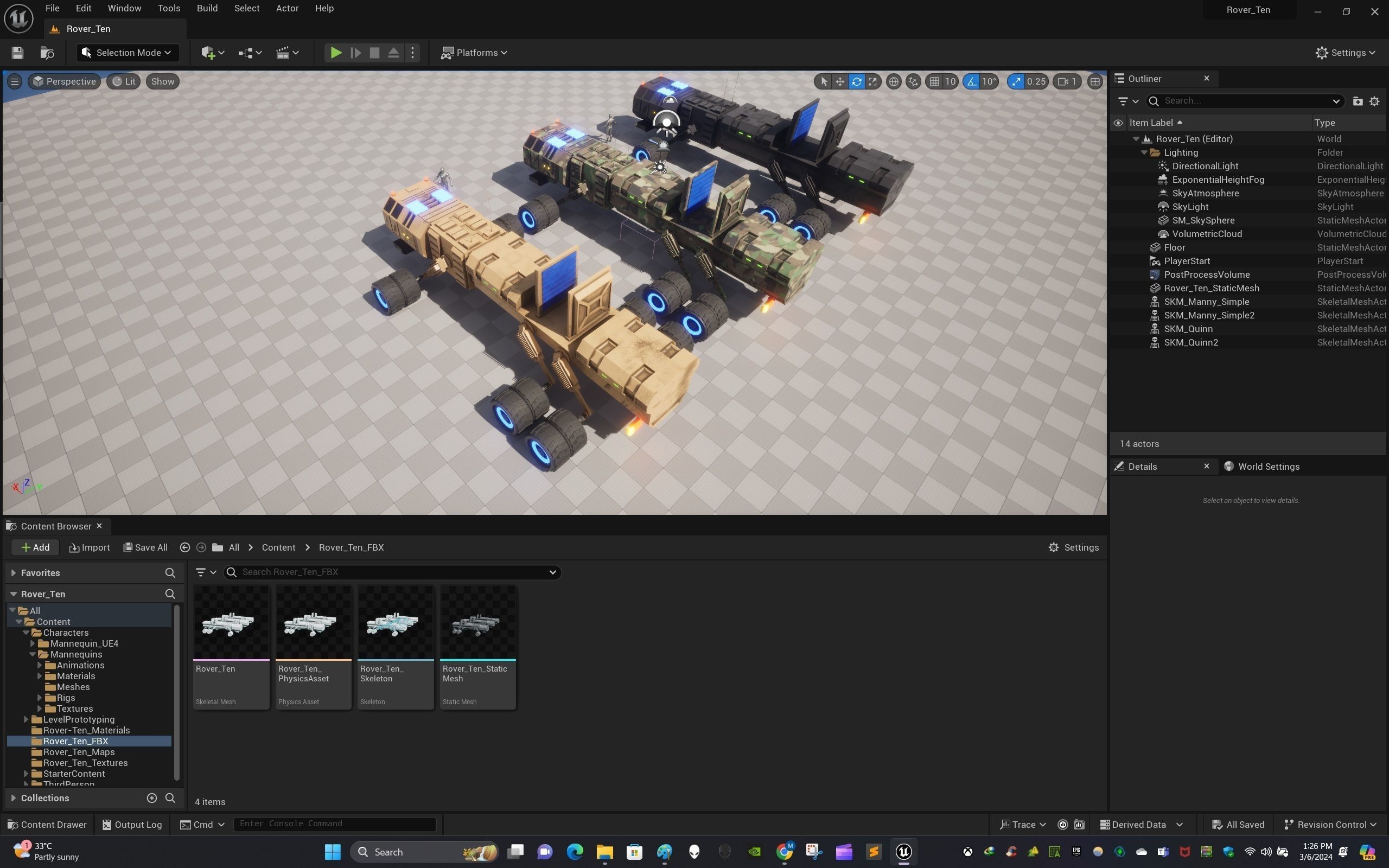 Rover Ten Low-poly 3D model_23