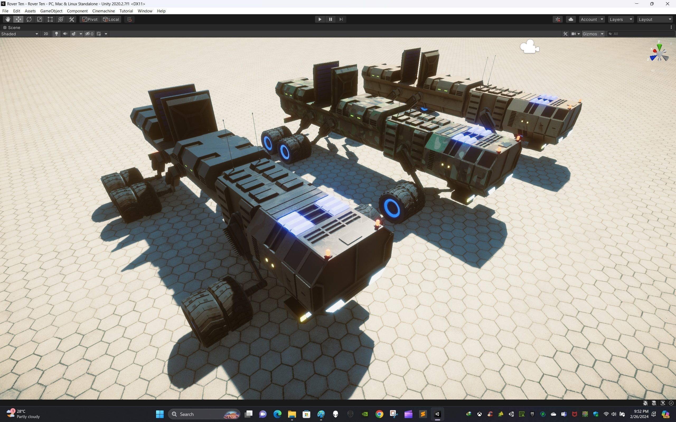 Rover Ten Low-poly 3D model_16