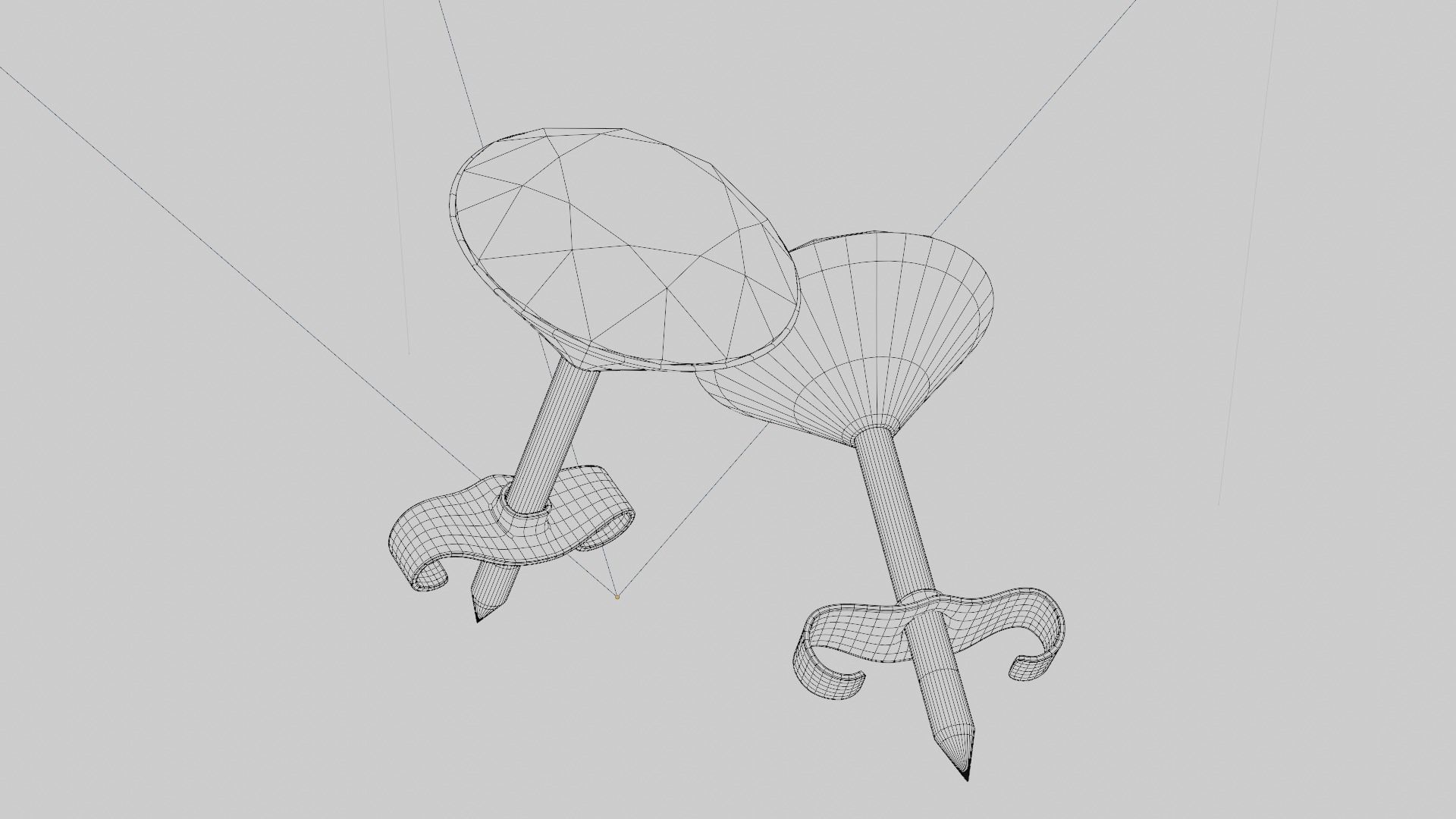 Diamond Earrings 3D print model_7