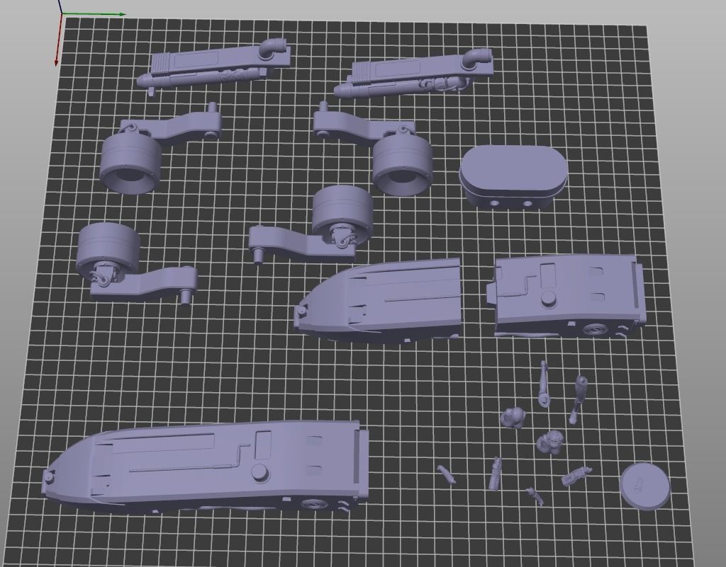 SCI-FI GIRL AND ROVER DIORAMA 3D print model_8