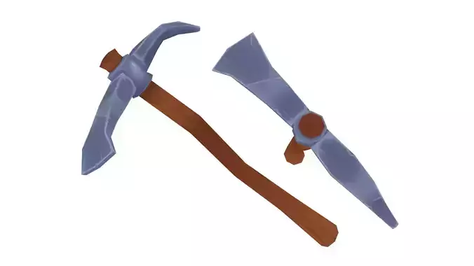 Iron Pickaxe - Hand Painted