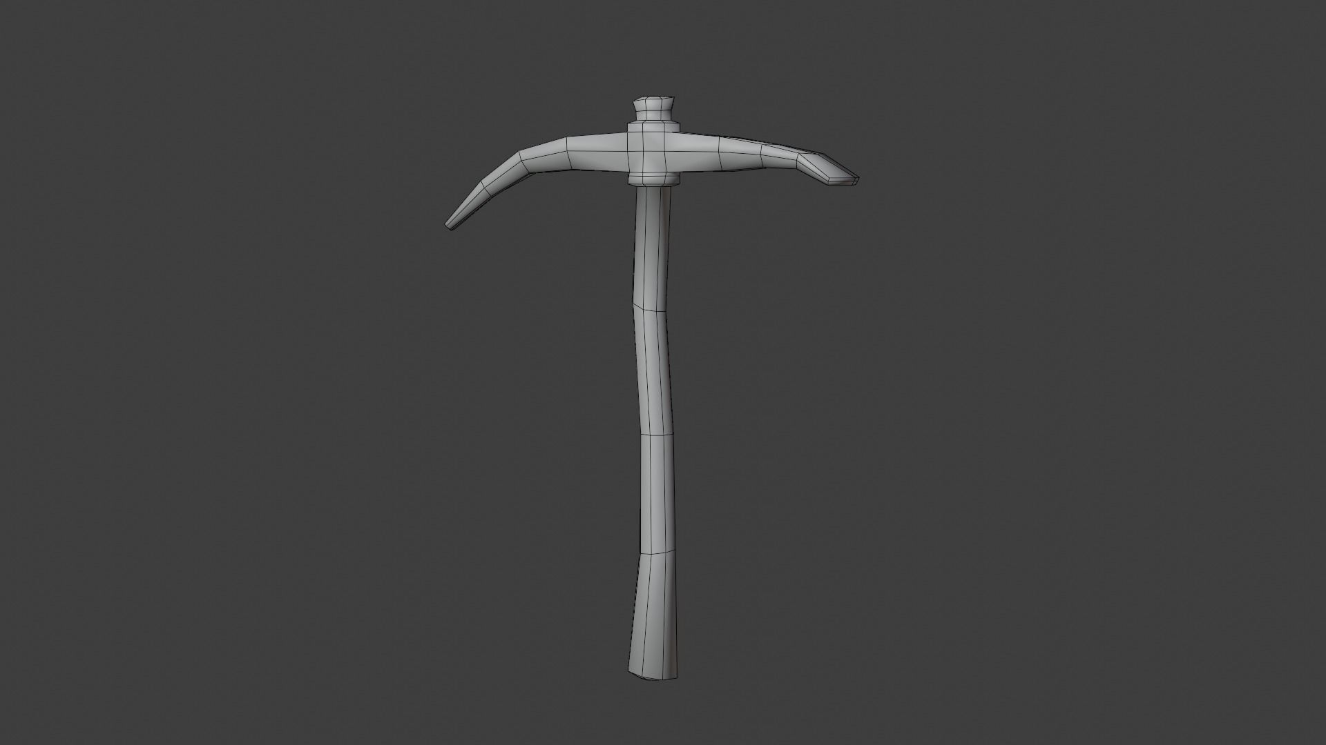 Iron Pickaxe - Hand Painted 3D model_9
