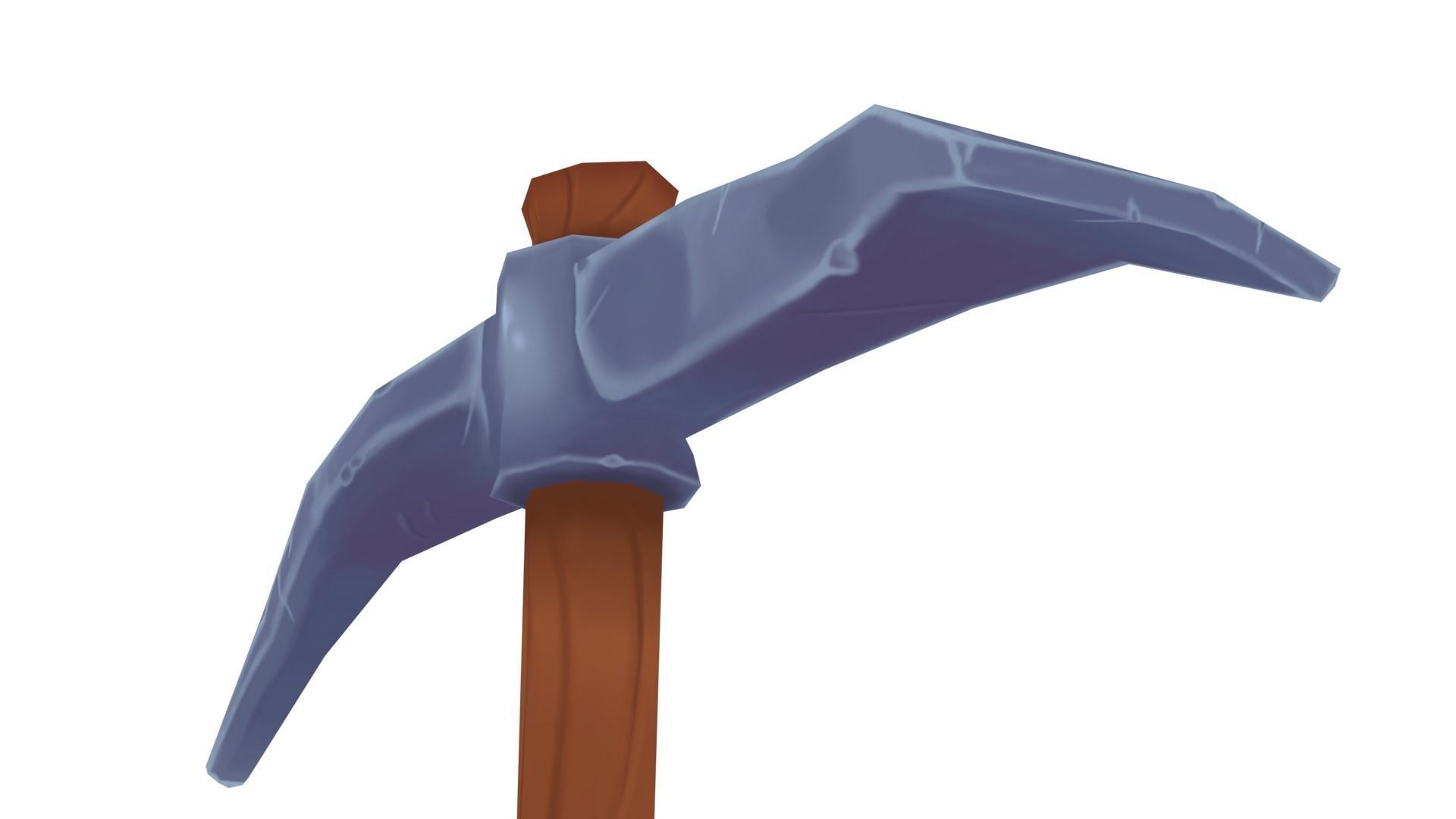 Iron Pickaxe - Hand Painted 3D model_8