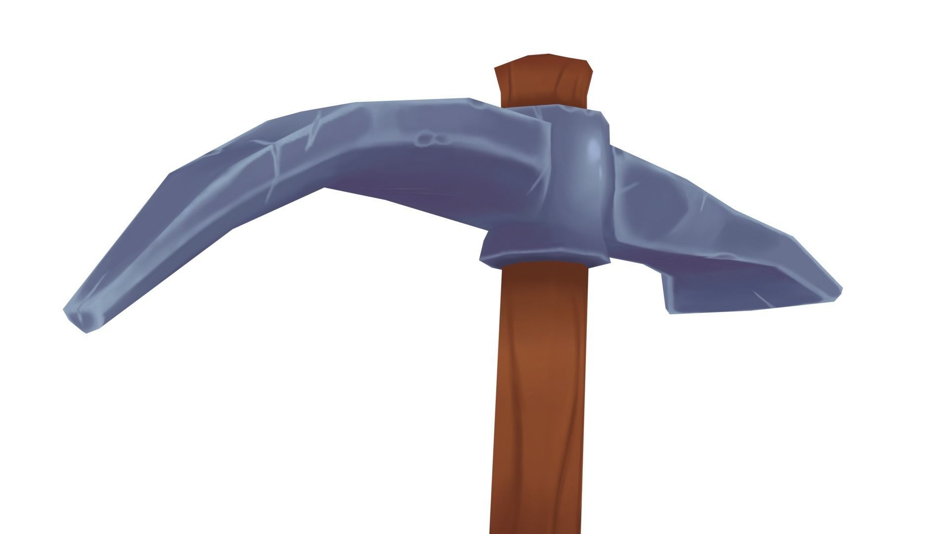 Iron Pickaxe - Hand Painted 3D model_6