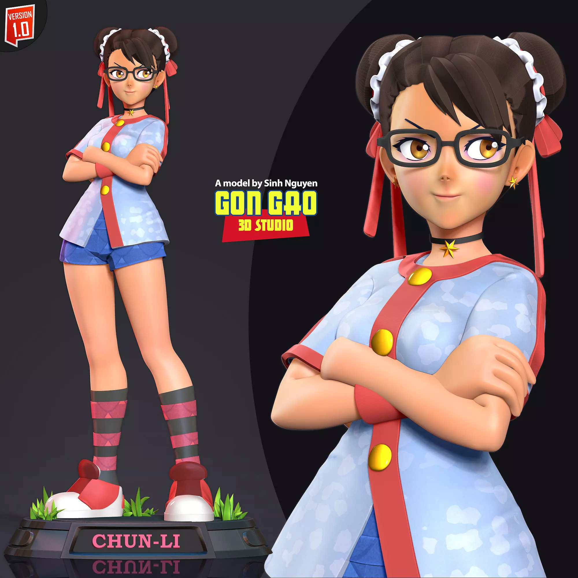 Chun-Li - Ready to fight 3D print model