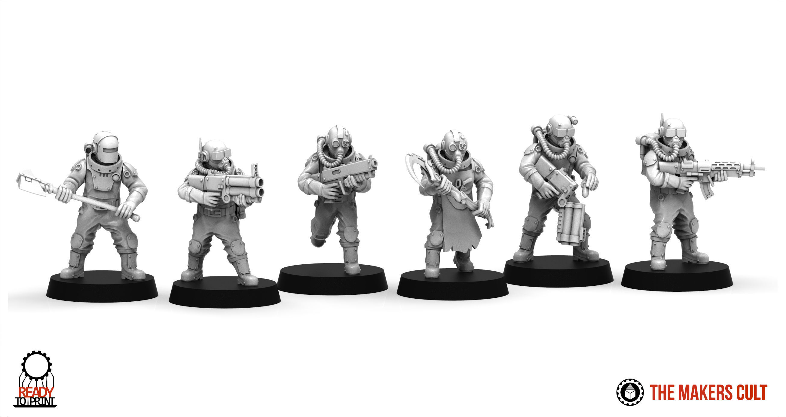 Ironblood HeavySpecial Weapons Plodders 3D model 3D printable CGTrader