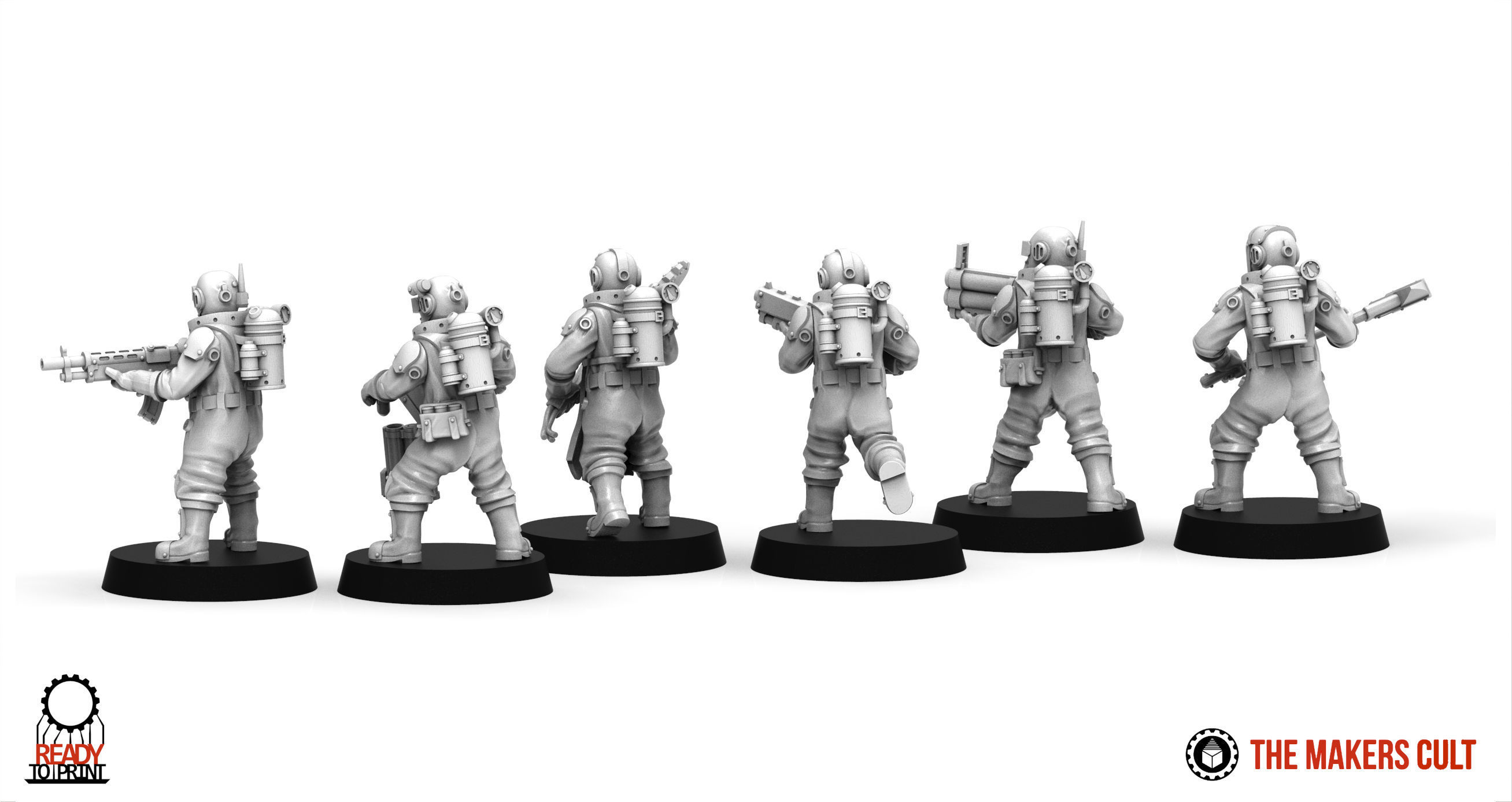 Ironblood HeavySpecial Weapons Plodders 3D model 3D printable CGTrader