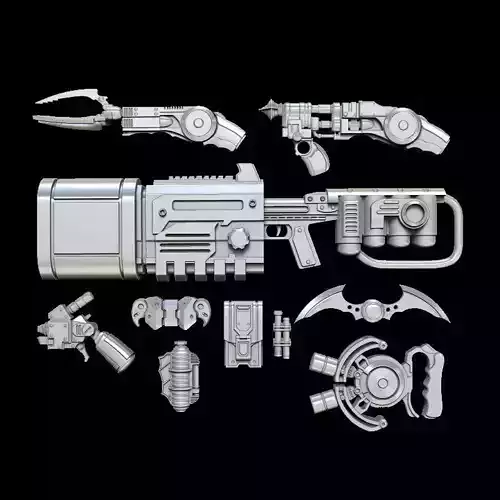 BATMAN ARKHAM GADGETS 1 12 3D print model