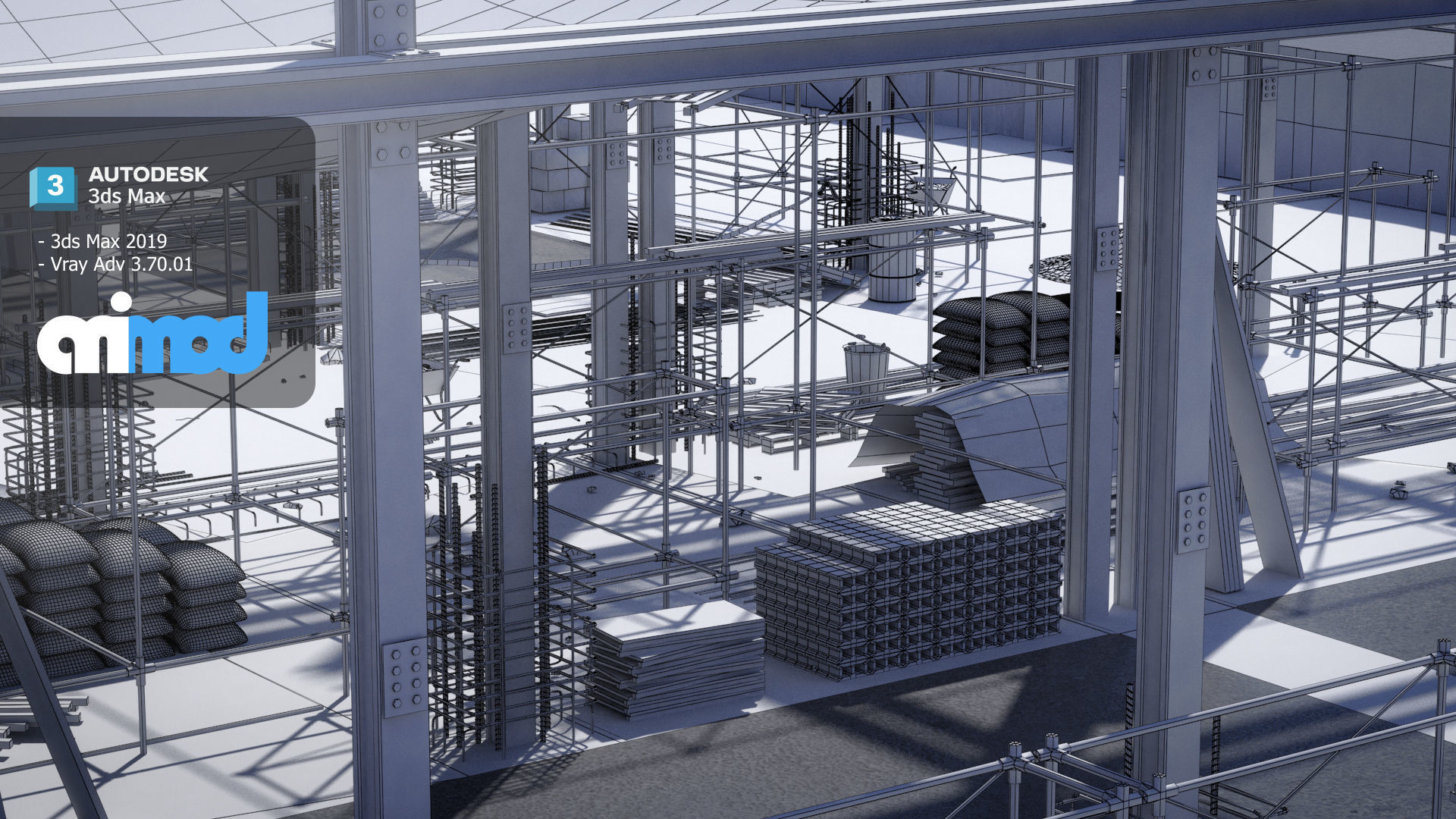 Construction Site 3D model_8