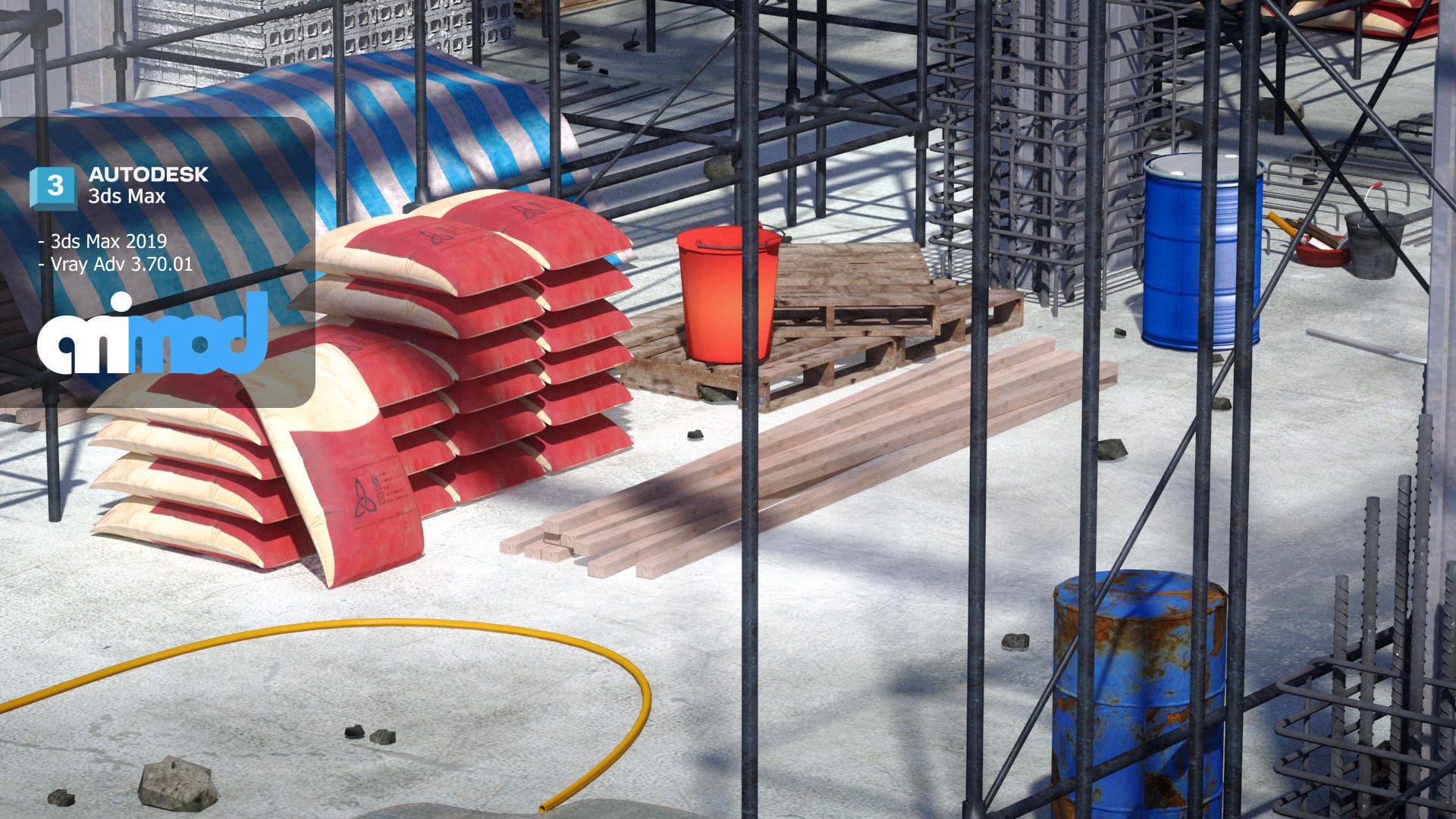 Construction Site 3D model_1