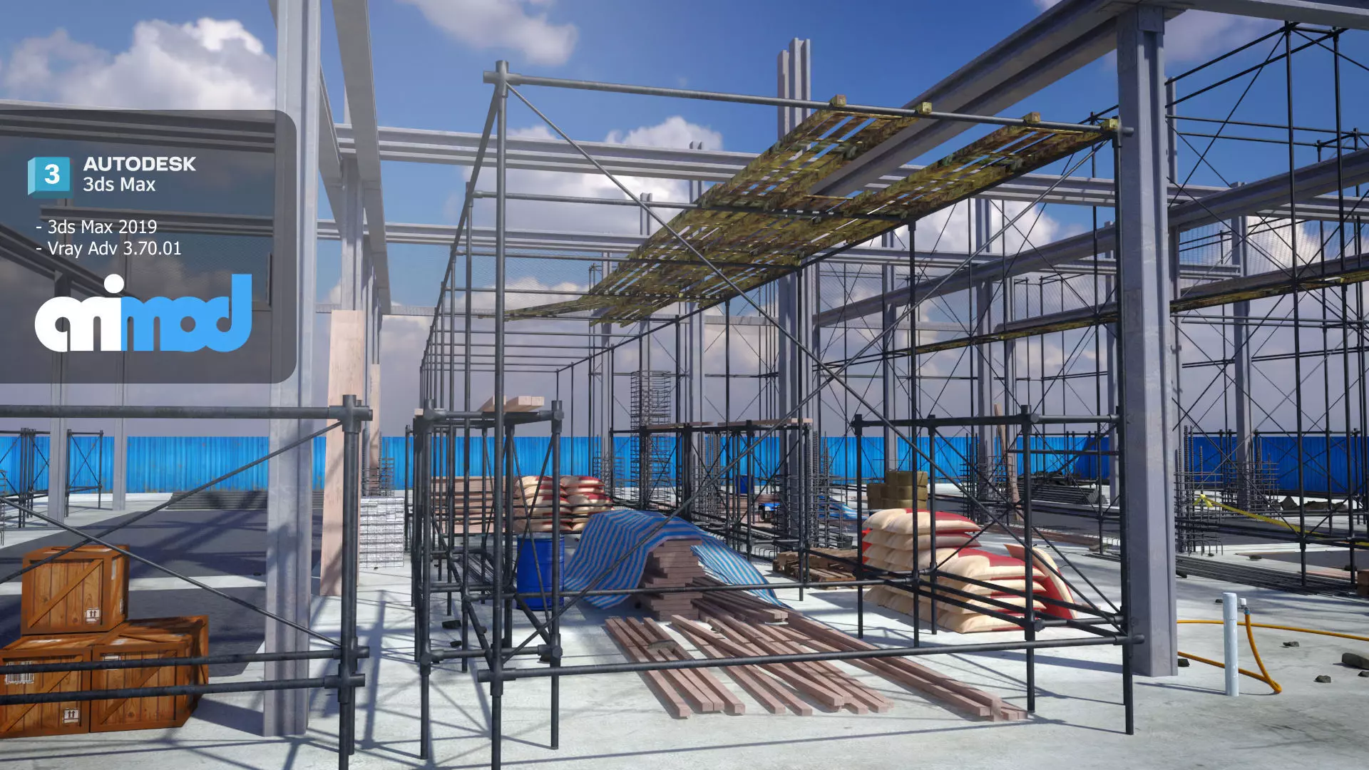 Construction Site 3D model_0