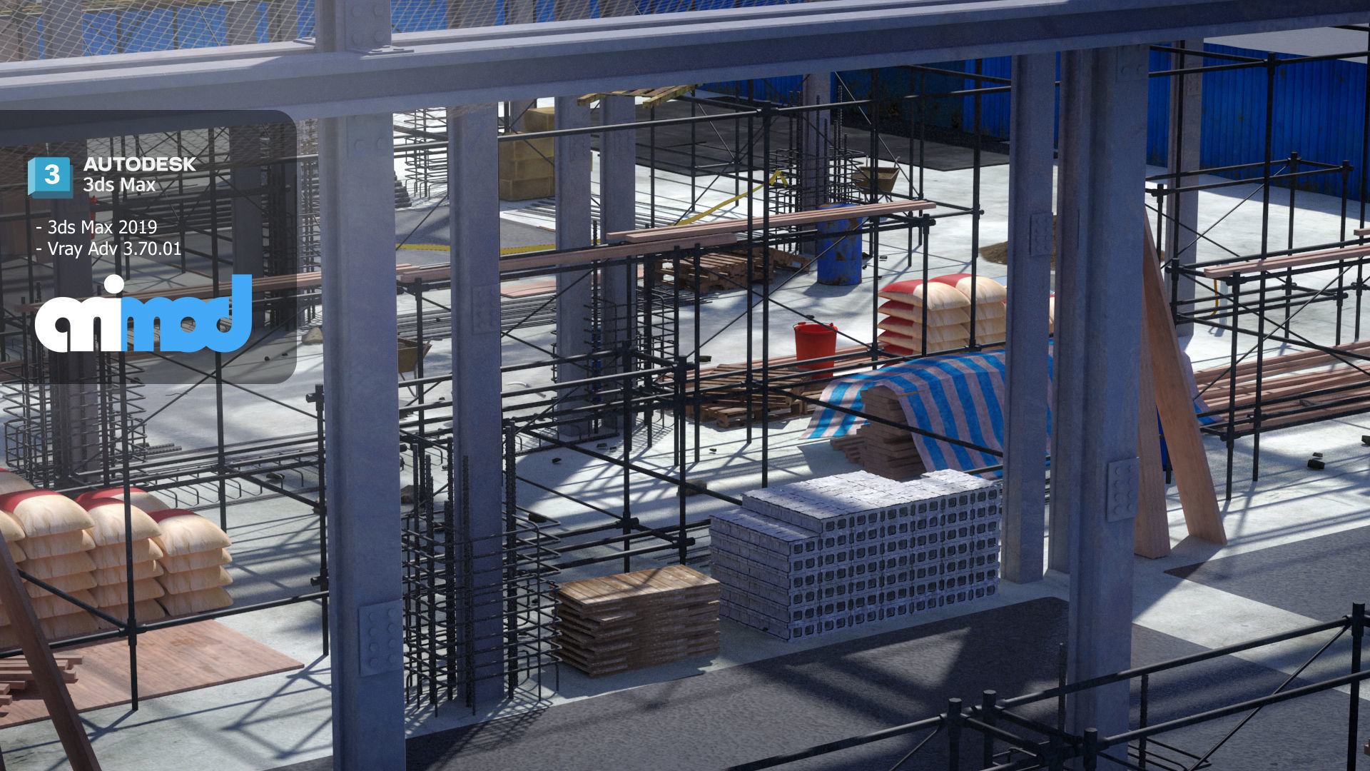 Construction Site 3D model_3
