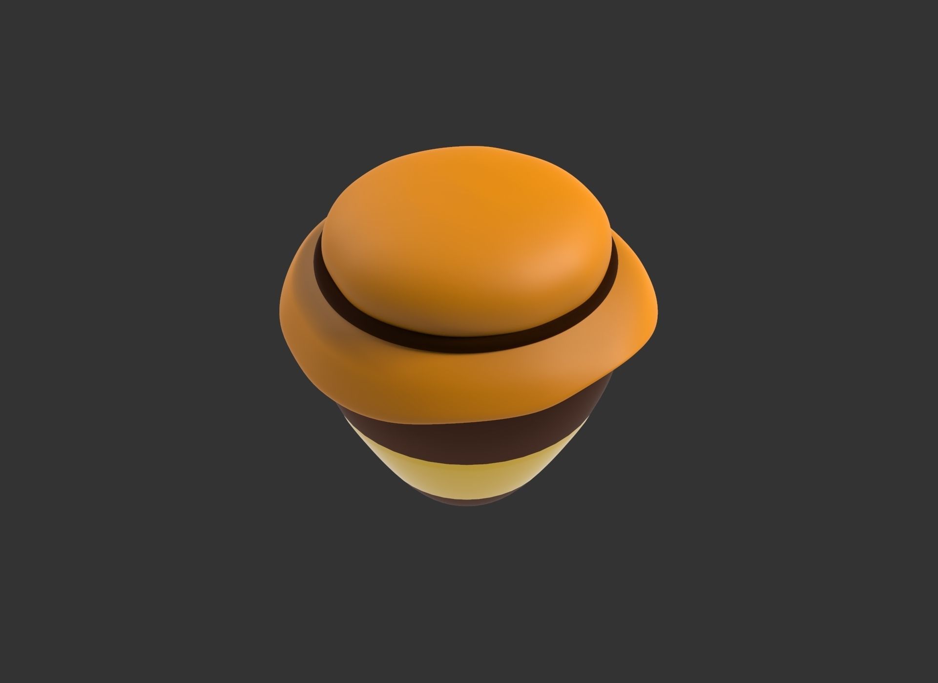 Low-Poly Honey Jar 3D Model Low-poly 3D model_6