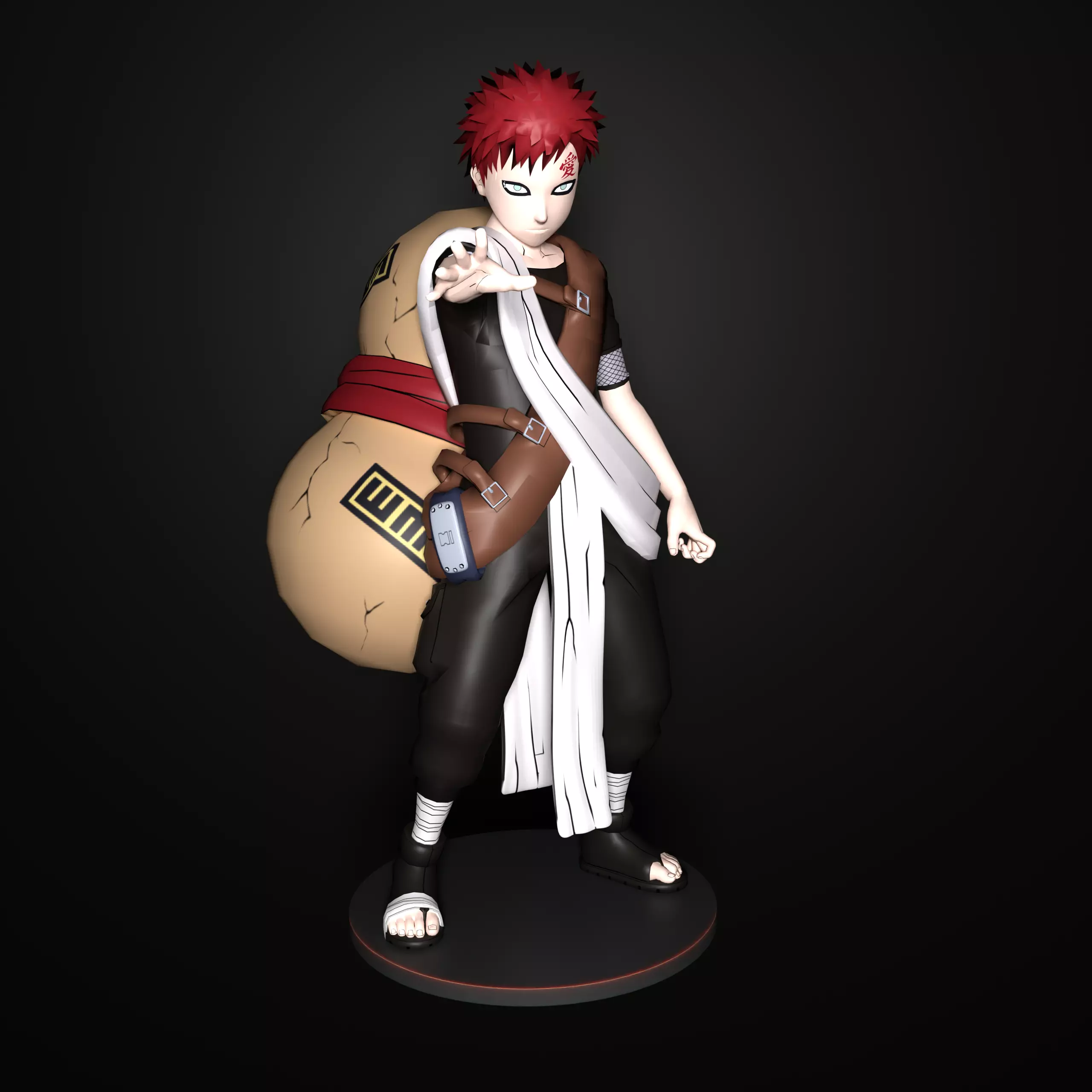 Gaara 3D print model
