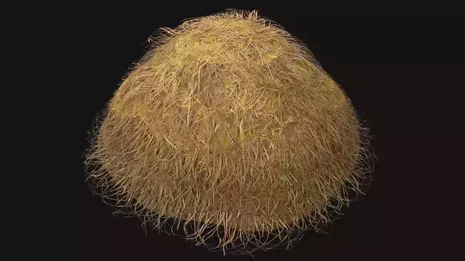 Haystack Stack of Hay Straw Pile Low-poly 3D model