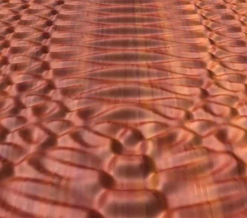 Sound wave ripple relief for CNC 3D model_0