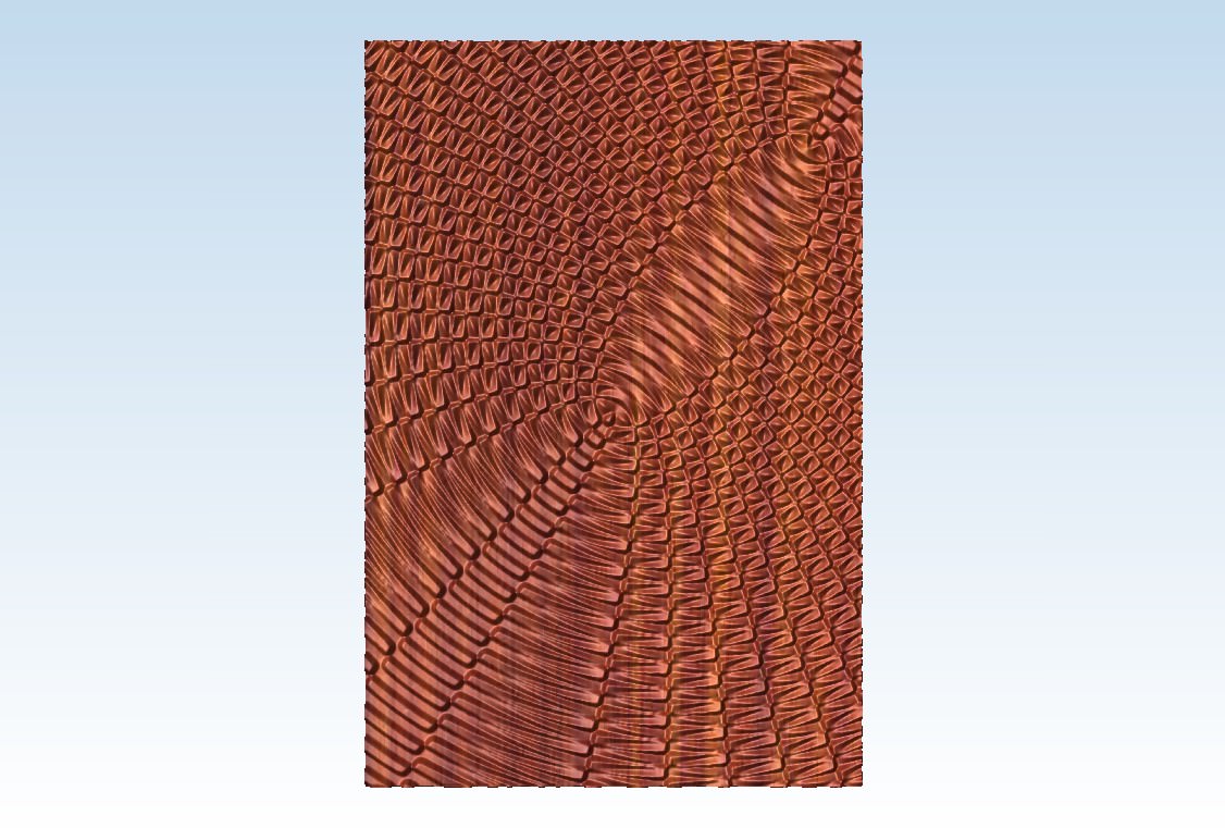 Sound wave ripple relief for CNC 3D model_2