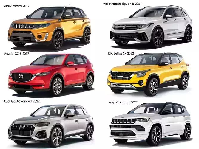 A collection of compact suvs 1 