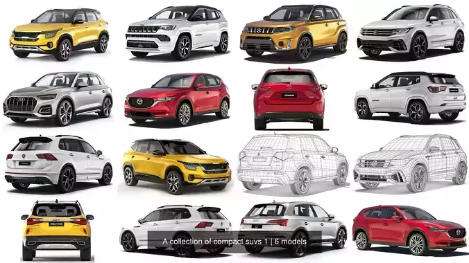 A collection of compact suvs 1