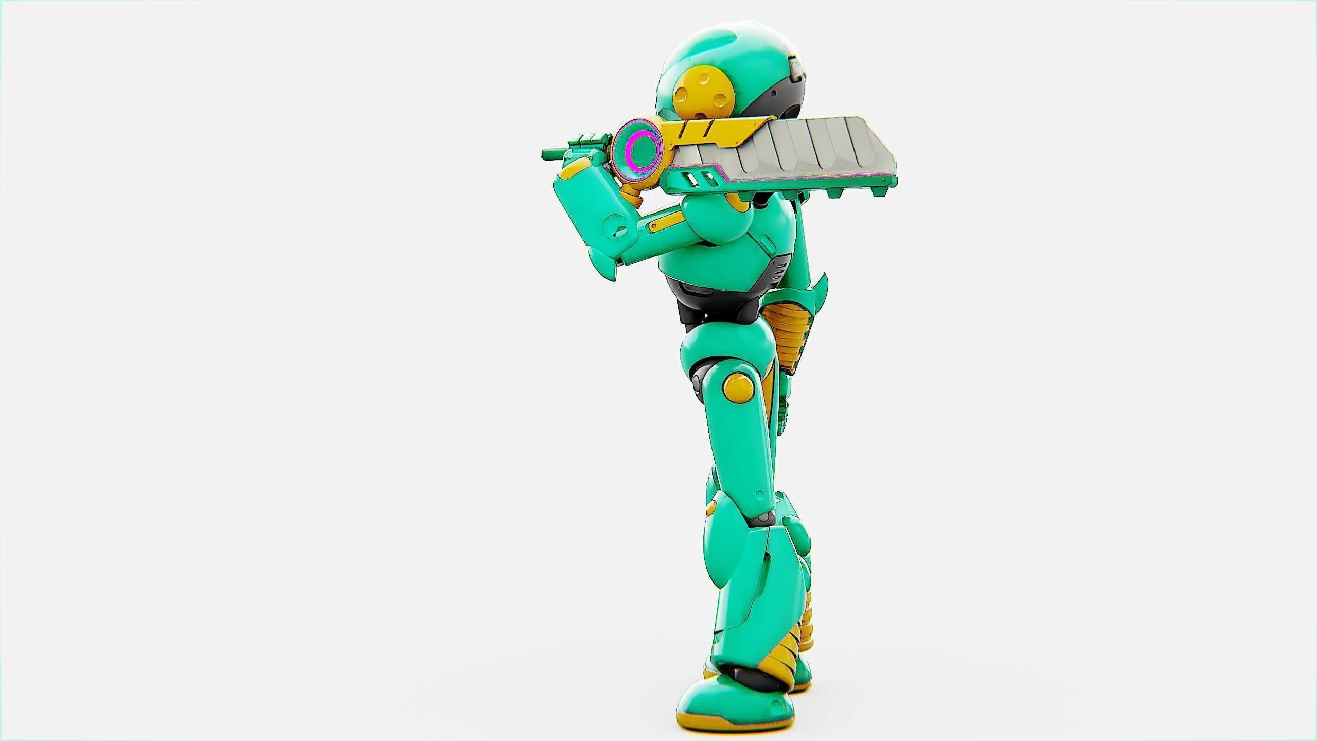 BATTLE DROID YOKOU Rigged for Unreal Engine - Unity - MIXAMO  3D model_18