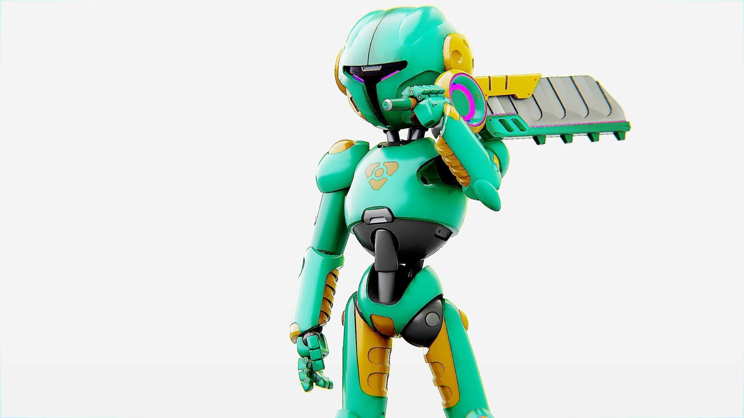 BATTLE DROID YOKOU Rigged for Unreal Engine - Unity - MIXAMO  3D model_29