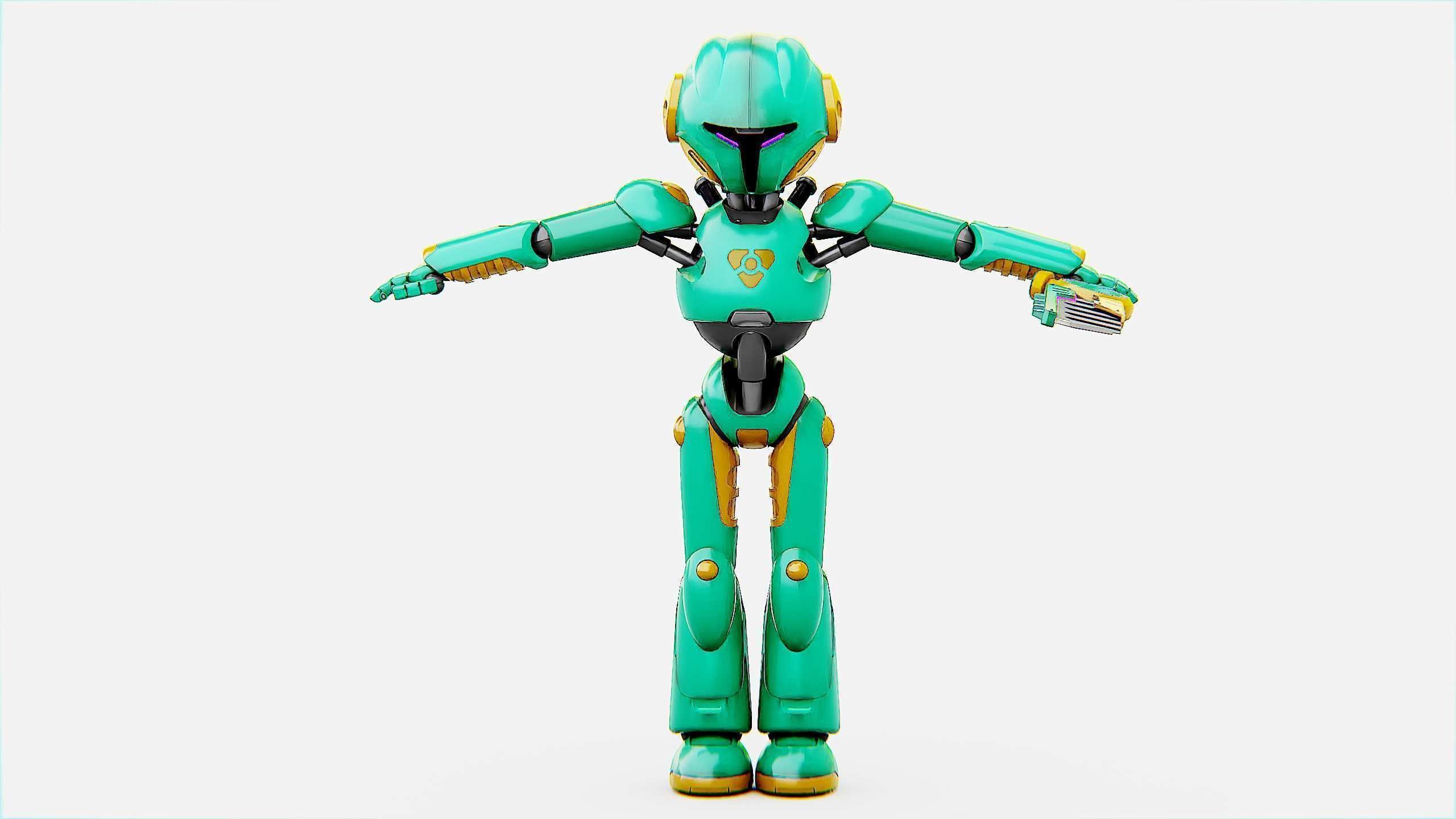 BATTLE DROID YOKOU Rigged for Unreal Engine - Unity - MIXAMO  3D model_30