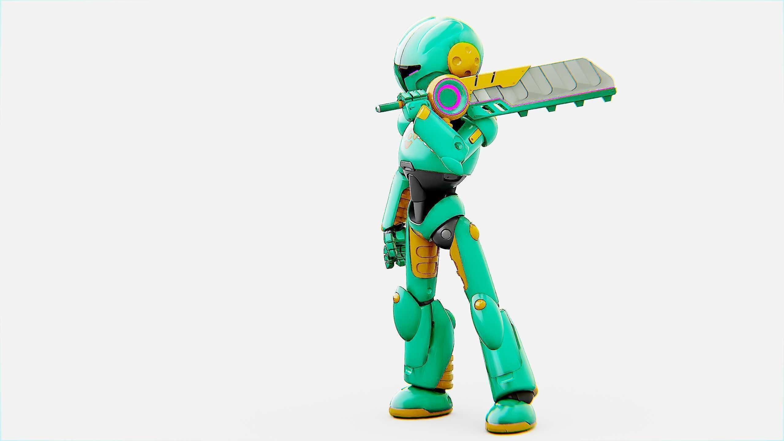 BATTLE DROID YOKOU Rigged for Unreal Engine - Unity - MIXAMO  3D model_21