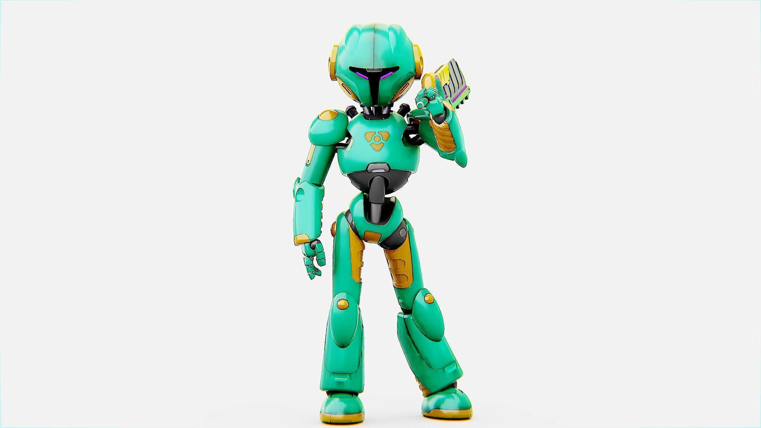 BATTLE DROID YOKOU Rigged for Unreal Engine - Unity - MIXAMO  3D model_5