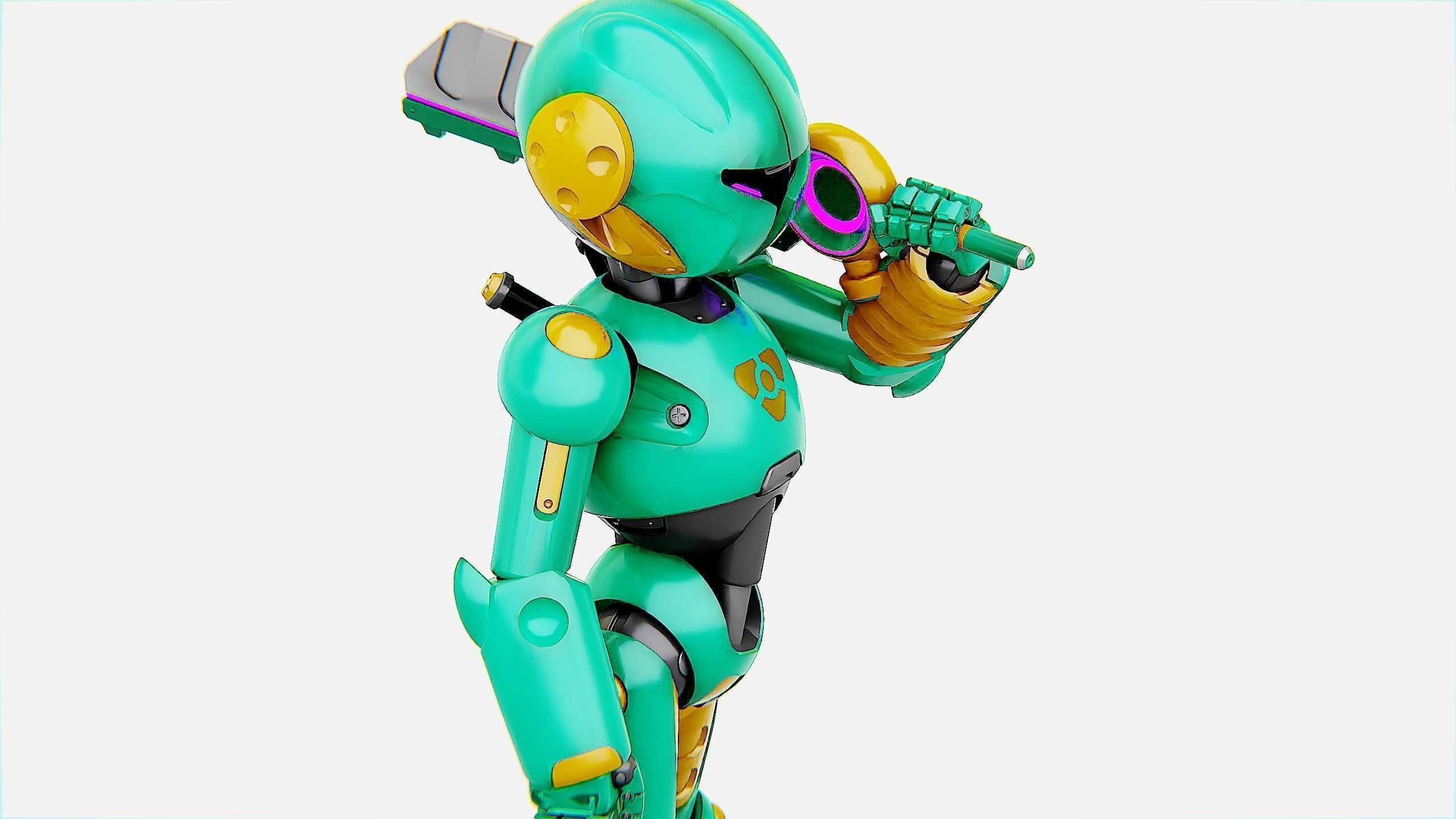 BATTLE DROID YOKOU Rigged for Unreal Engine - Unity - MIXAMO  3D model_25