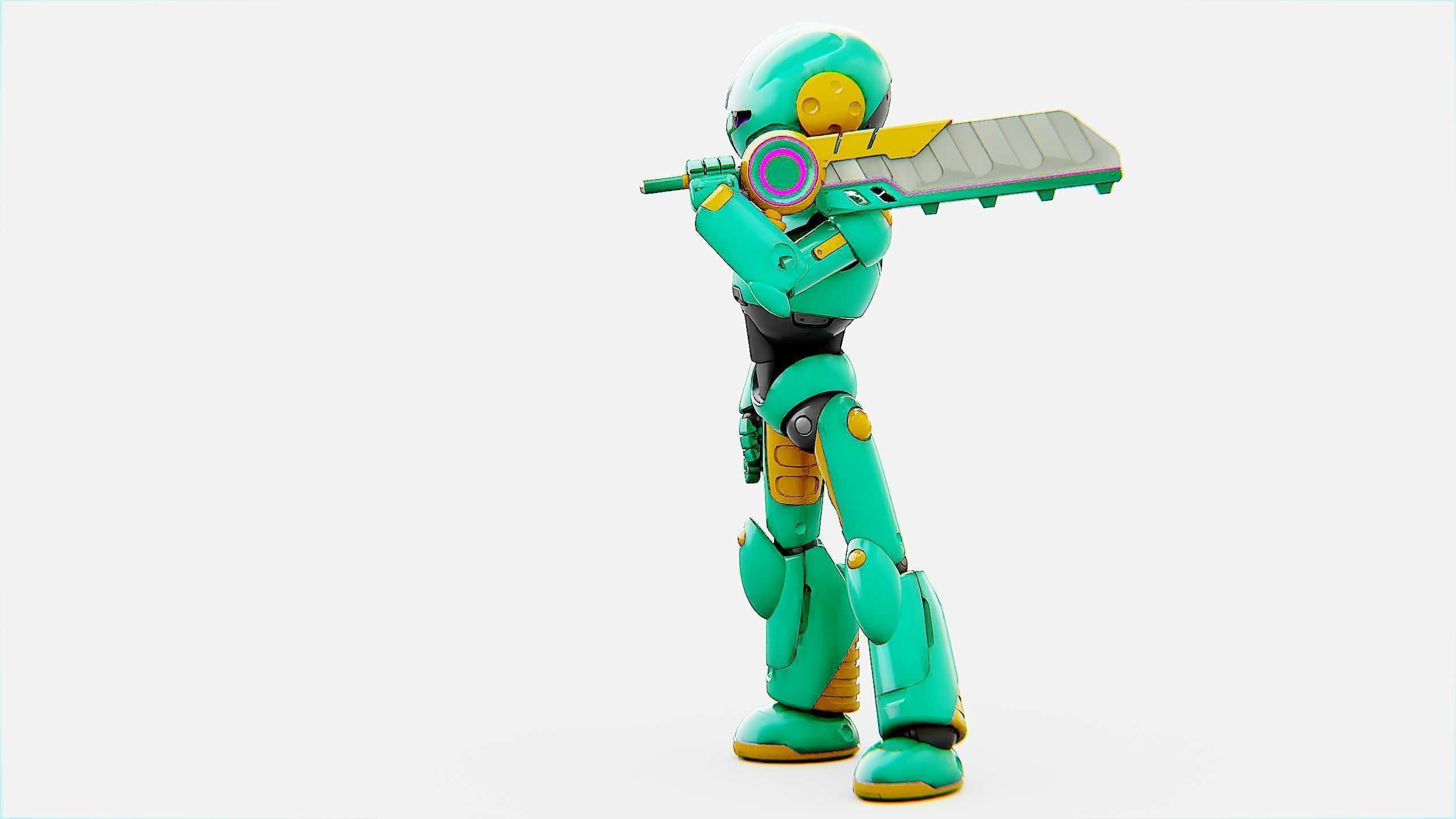 BATTLE DROID YOKOU Rigged for Unreal Engine - Unity - MIXAMO  3D model_20