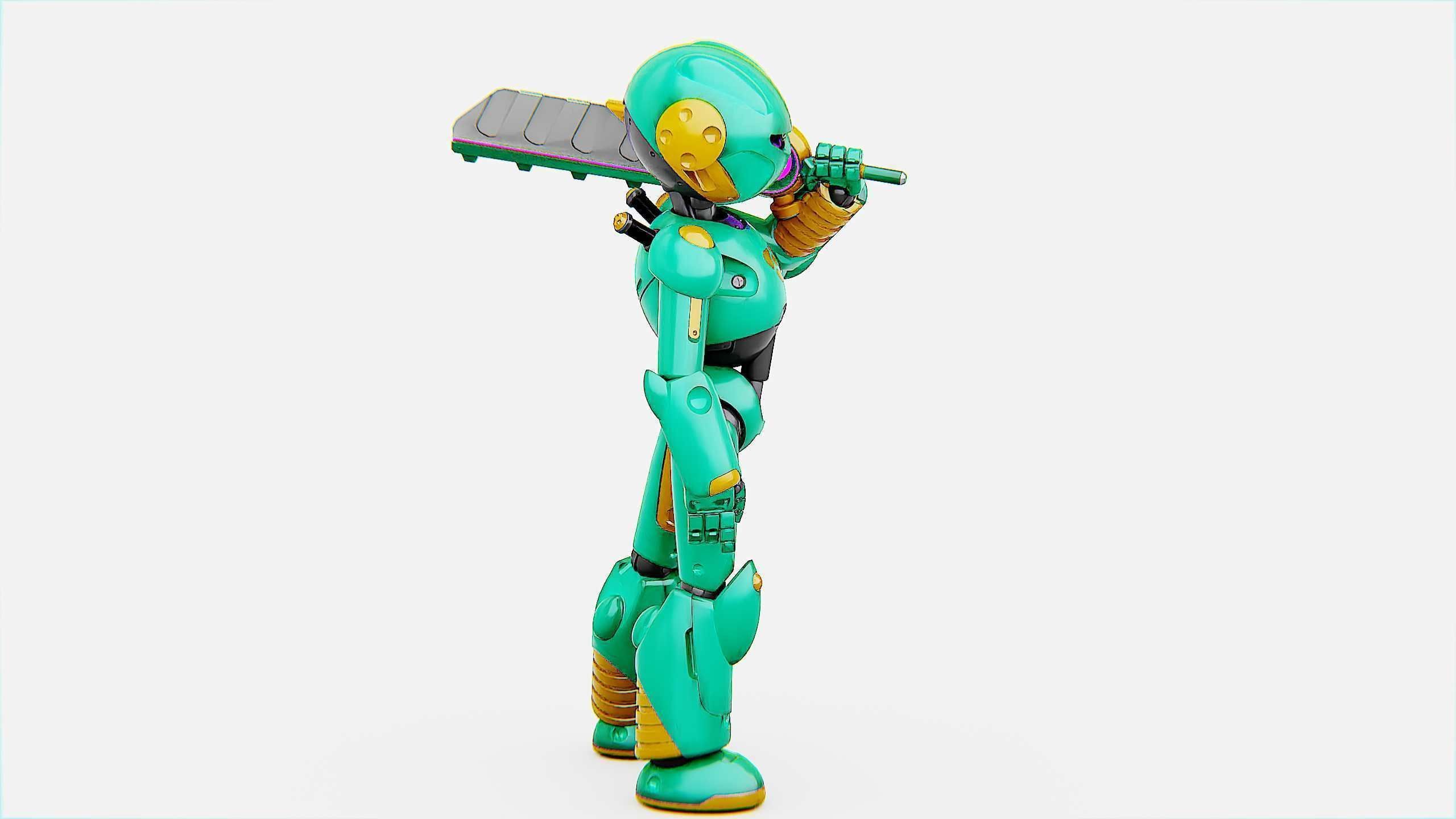 BATTLE DROID YOKOU Rigged for Unreal Engine - Unity - MIXAMO  3D model_9