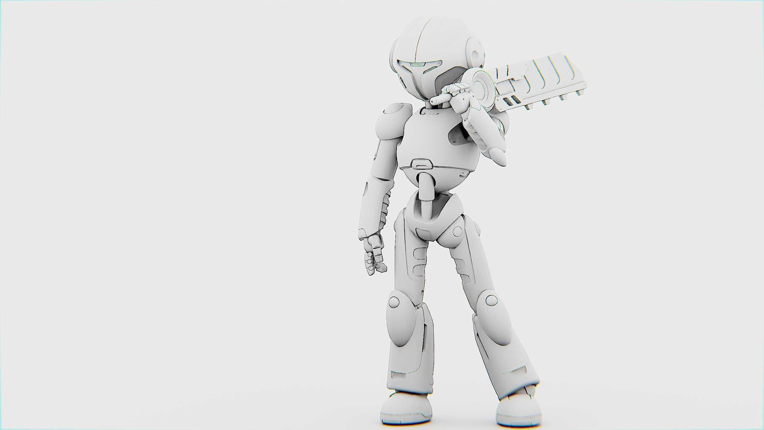 BATTLE DROID YOKOU Rigged for Unreal Engine - Unity - MIXAMO  3D model_32